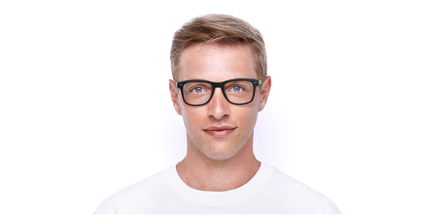 LUNETTES DE VUE homme TH1891 noir/bleu - Vue de face