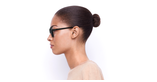 LUNETTES DE SOLEIL femme GU7557 noir - Vue de côté