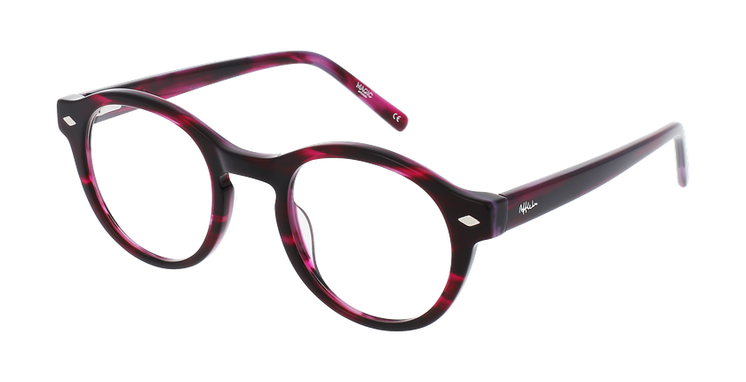 Lunettes de vue femme MAGIC 164 violet marbré - Vue de face