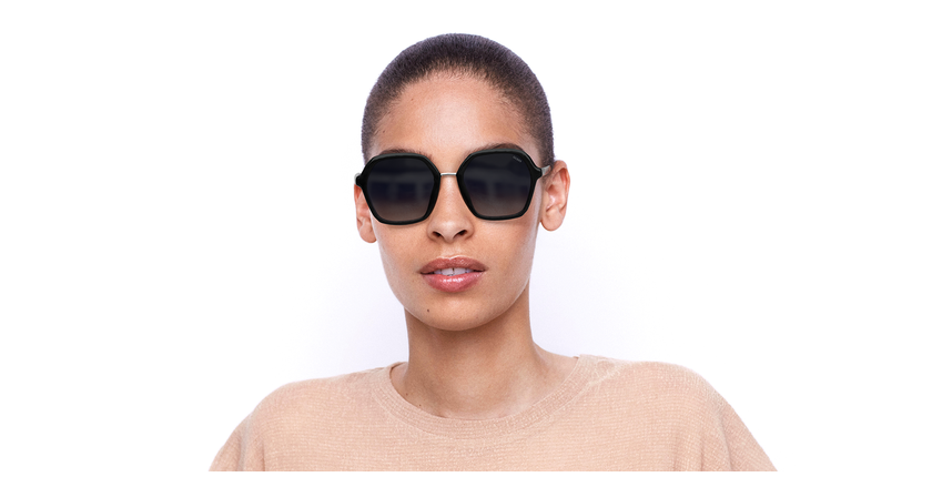 LUNETTES DE SOLEIL femme GU7557 noir - Vue de face