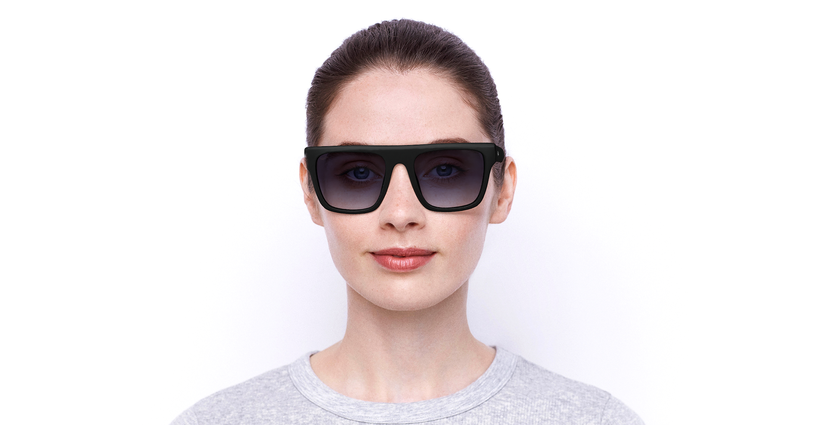 LUNETTES DE SOLEIL femme GARLAND noir - Vue de face