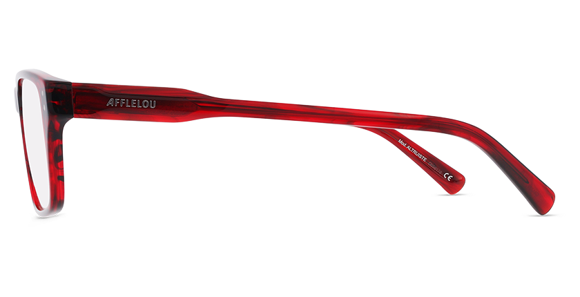 Lunettes de vue homme CARACTÈRES ALTRUISTE rouge - Vue de face