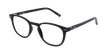 LUNETTES DE VUE FORTY anti-lumière bleue Noire noir/noir - vue de 3/4