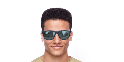 LUNETTES DE SOLEIL homme BORJA bleu/bleu foncé mat
