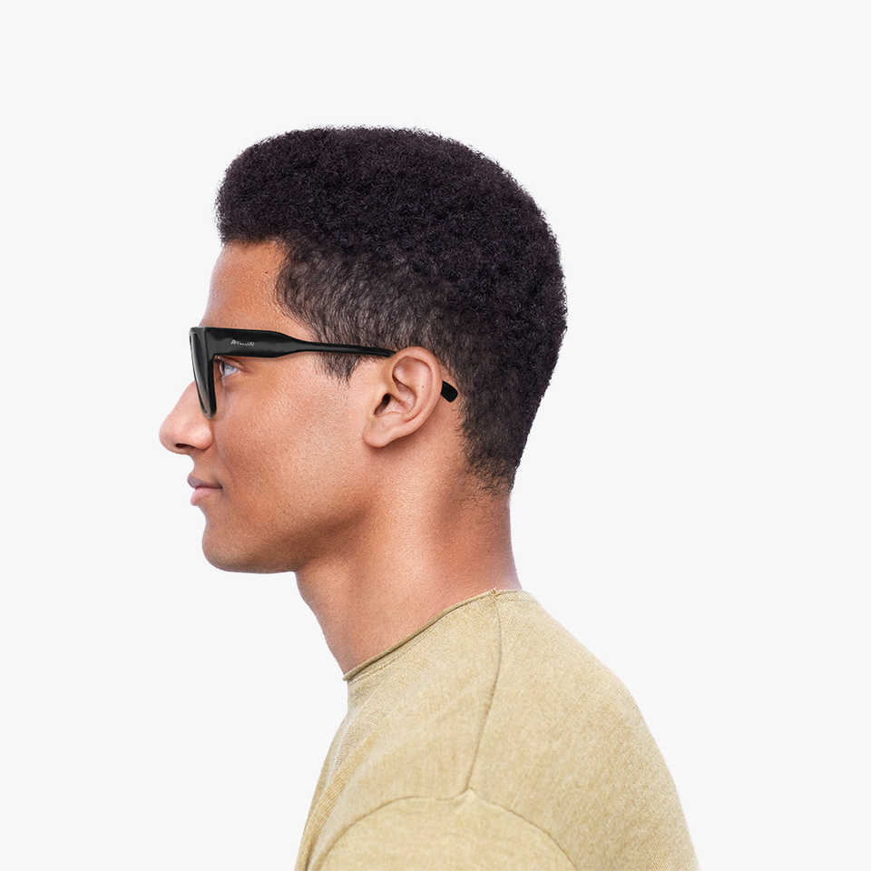 Lunettes de soleil SUBTIL noir - Vue de face