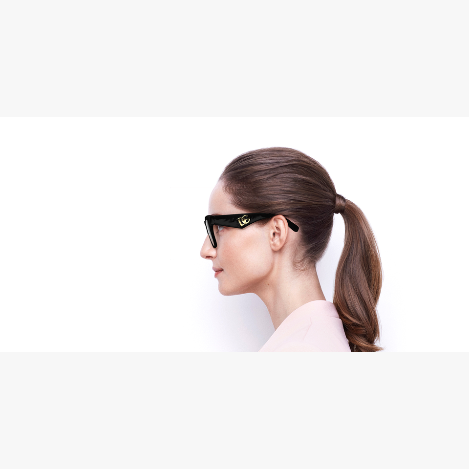 Lunettes de soleil femme DG4437 noir - Vue de face