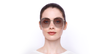 LUNETTES DE SOLEIL femme GG1031S beige - Vue de face