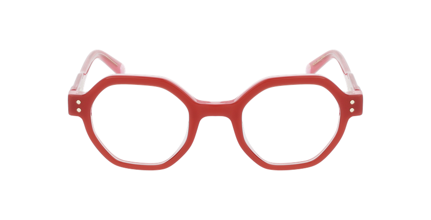 Lunettes de vue femme CARACTÈRES PERSUASIVE rose - Vue de face