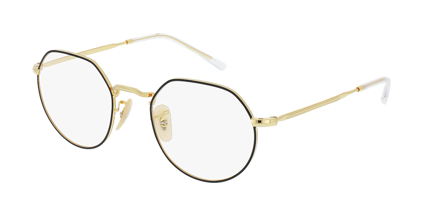 LUNETTES DE VUE JACK noir mat/doré - Vue de face