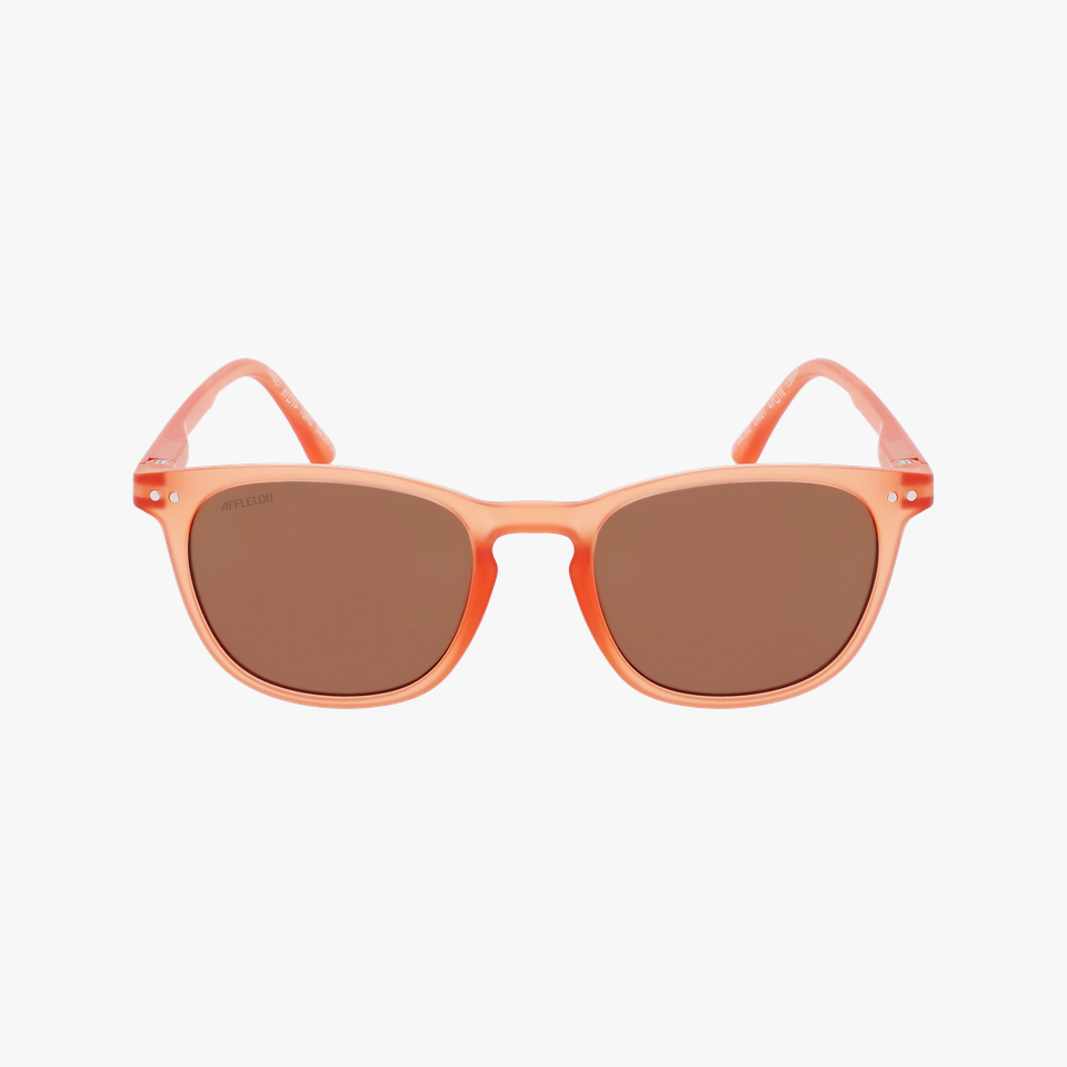 Lunettes de soleil enfant VALME orange - Vue de face