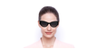 LUNETTES DE SOLEIL femme GU7624 noir - Vue de face