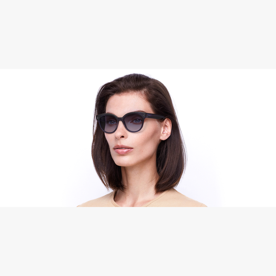 Lunettes de soleil femme DEVI violet - Vue de face