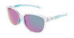 LUNETTES DE SOLEIL femme Windy blanc/turquoise - vue de 3/4