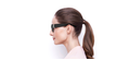 LUNETTES DE SOLEIL femme SLM94 noir - Vue de côté