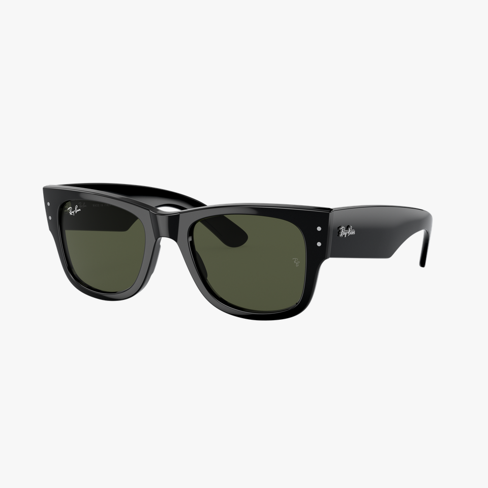 Lunettes de soleil Mega Wayfarer RB0840S noir - Vue de face