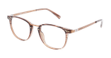 Lunettes de vue homme DAMON marron/dorée - Vue de face