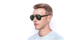 LUNETTES DE SOLEIL homme GG0447S écaille - vue de 3/4