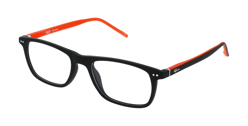 LUNETTES DE VUE enfant MIKA noir/orange - Vue de face