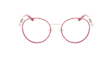 Lunettes de vue femme MAGIC253 rouge/dorée - Vue de face