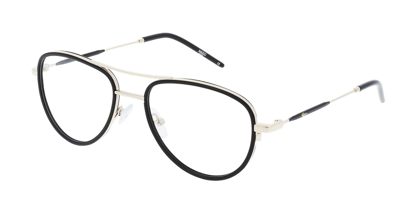 LUNETTES DE VUE homme MAGIC 185 noir/doré - Vue de face
