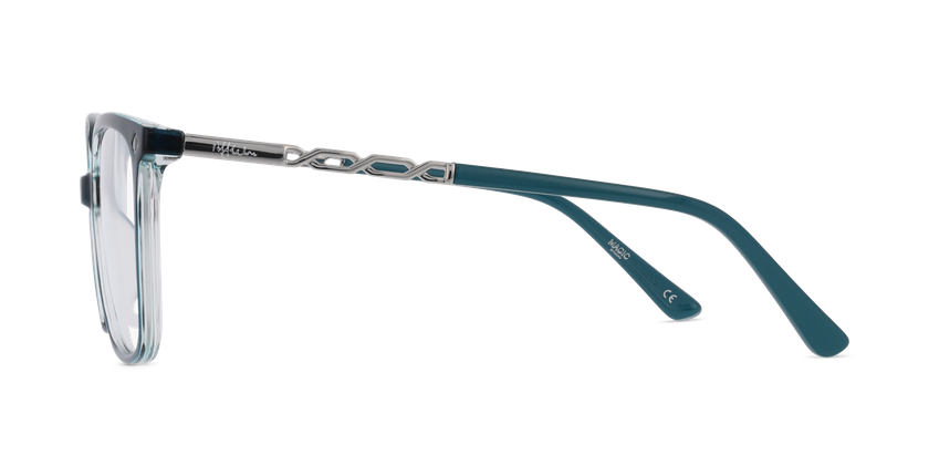 Lunettes de vue femme MAGIC256 vert/turquoise - Vue de face