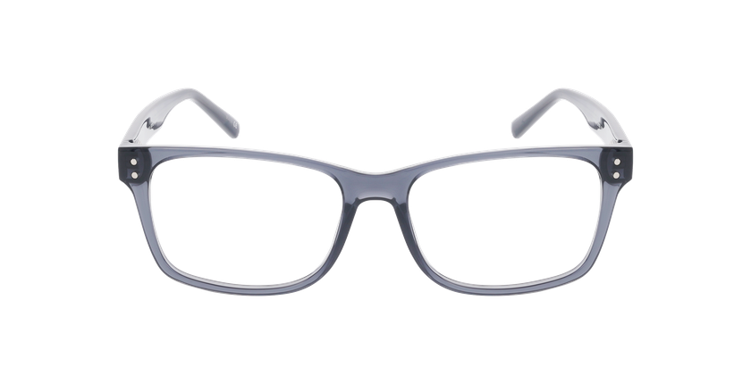 Lunettes de vue homme DANIEL gris/gris - Vue de face