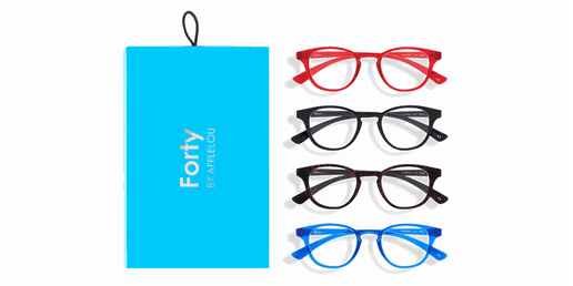 LUNETTES DE VUE FORTY COFFRET 04 bleuVue de face