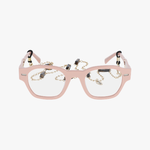 Lunettes de vue femme CARACTÈRES AUTHENTIQUE rose/dorée