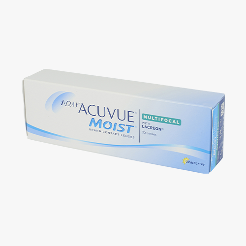 Lentilles de contact 1 Day Acuvue® Moist® Multifocal 30L - Vue de face