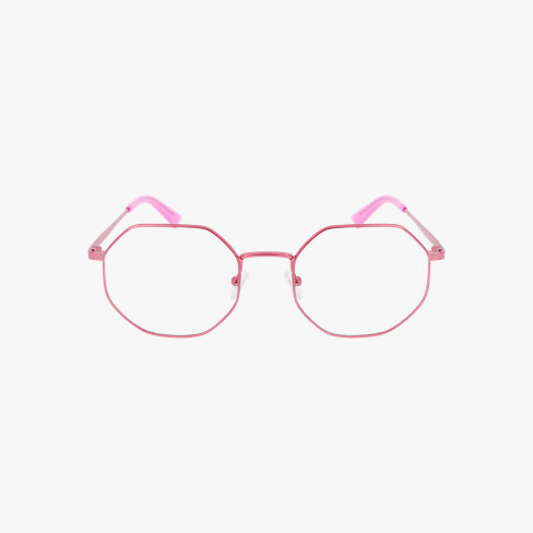 Lunettes de vue femme RZERO40 rose/dorée Vue de face