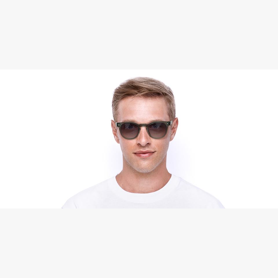 Lunettes de soleil homme FAREL vert - Vue de face