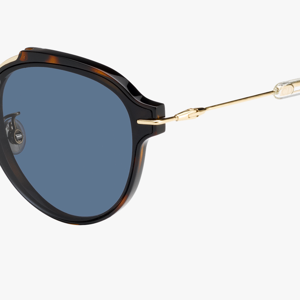 Lunettes de soleil femme DIORECLAT écaille/argenté - Vue de face