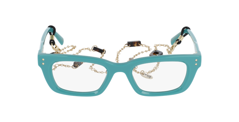 Lunettes de vue femme CARACTÈRES CRÉATIVE vert - Vue de face