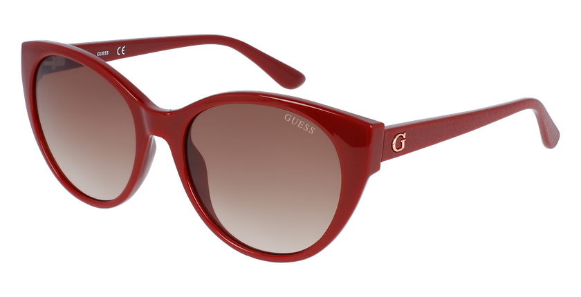 LUNETTES DE SOLEIL femme GU7594 rouge - vue de 3/4