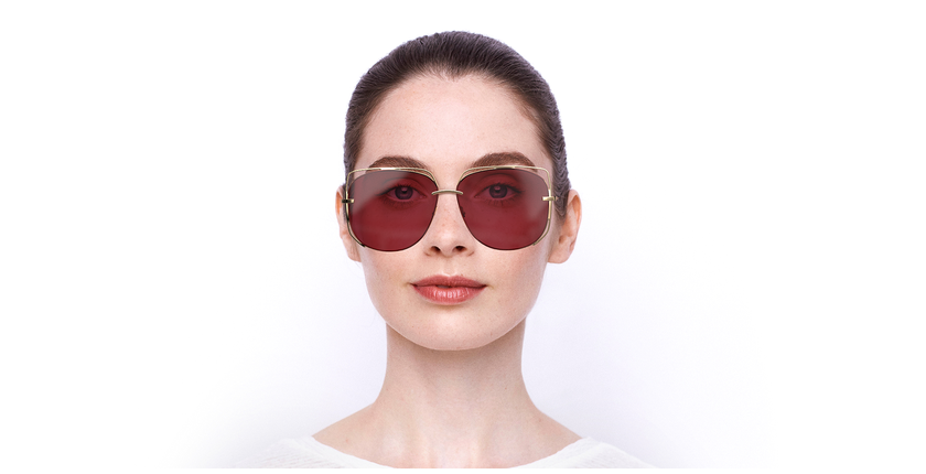 LUNETTES DE SOLEIL femme DIORSTELLAIRE6 doré - Vue de face