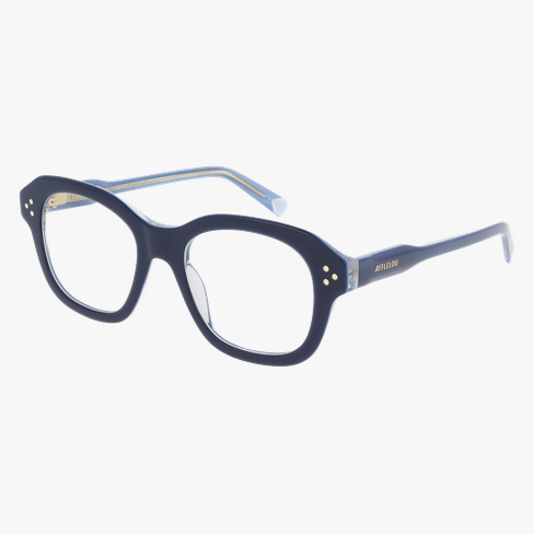 Lunettes de vue femme CARACTÈRES ÉNIGMATIQUE bleu