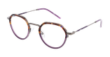 Lunettes de vue homme MAGIC226 écaille/violet - Vue de face