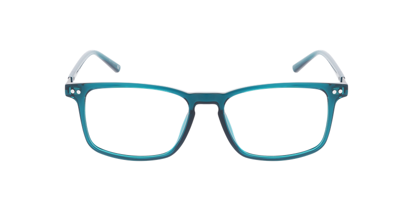 Lunettes de vue homme CARMIN vert - Vue de face