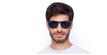 LUNETTES DE SOLEIL homme L860S bleu - Vue de face