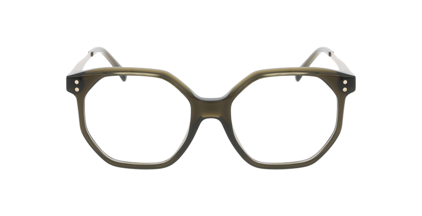 Lunettes de vue femme FANNIE vert - Vue de face