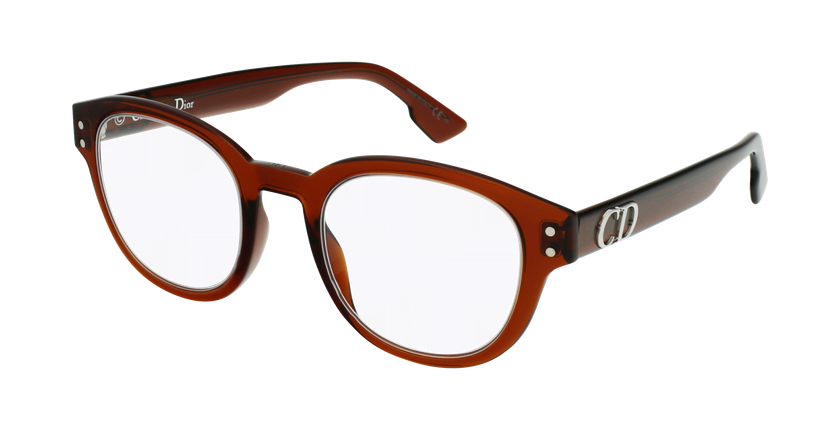 LUNETTES DE VUE femme DIORCD2 marron - vue de 3/4
