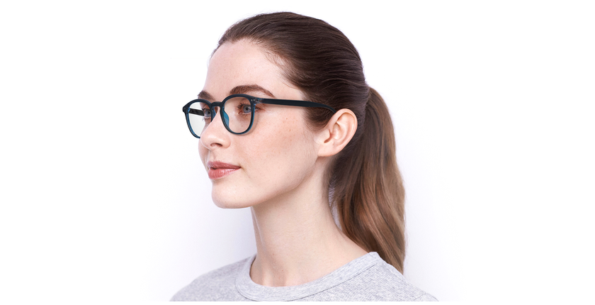Lunettes de vue femme RZERO 36 bleu - Vue de face
