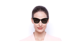LUNETTES DE SOLEIL femme SL 384 noir - Vue de face