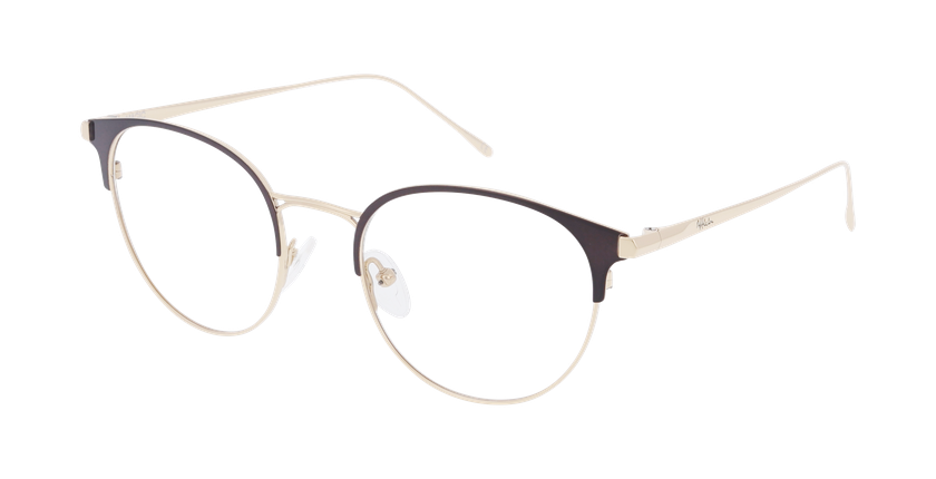 Lunettes de vue femme MAGIC231 noir/dorée - Vue de face