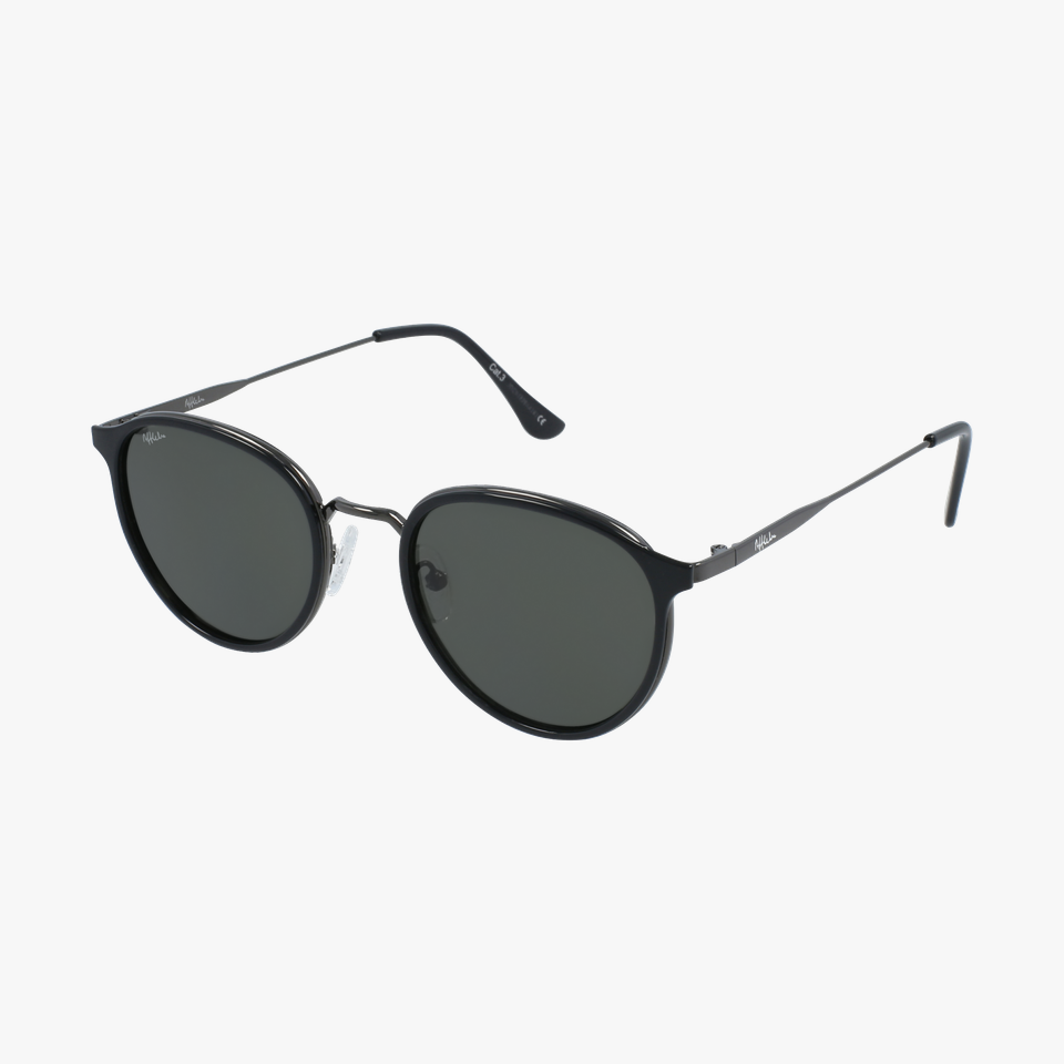 Lunettes de soleil homme AVILES noir/gris - Vue de 3/4