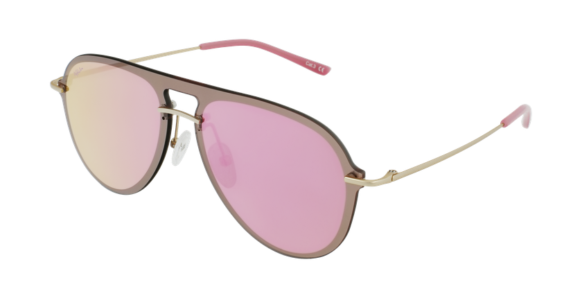 LUNETTES DE SOLEIL WAIMEA doré/rose - vue de 3/4