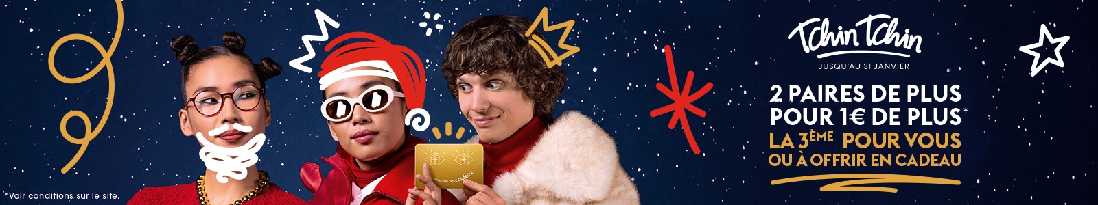 Tchin Tchin Spécial Fêtes - La 3ème paire pour vous ou à offrir en cadeau