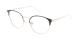 Lunettes de vue femme MAGIC231 noir/dorée - Vue de face