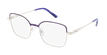 LUNETTES DE VUE femme MAGIC NAWEL violet/doré - Vue de face