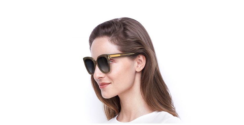 LUNETTES DE SOLEIL femme LOUISE 6457 beige - Vue de face
